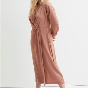 Draped shirt dress